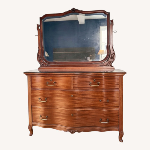 Used Vintage/Antique Finds Dark Brown Wood Dresser for sale on AptDeco