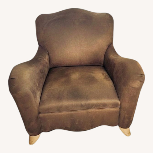 Used Dark Brown Fabric Armchair for sale on AptDeco