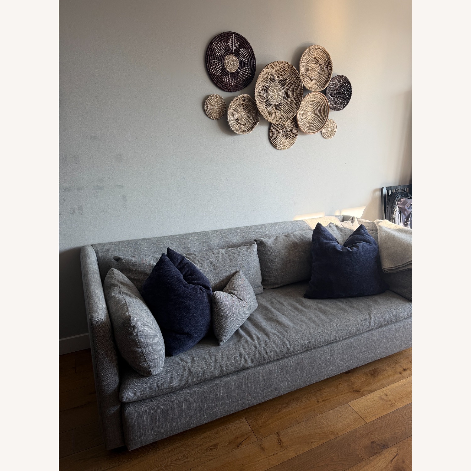 West Elm Shelter Light Gray Fabric Sleeper Sofa - image-3