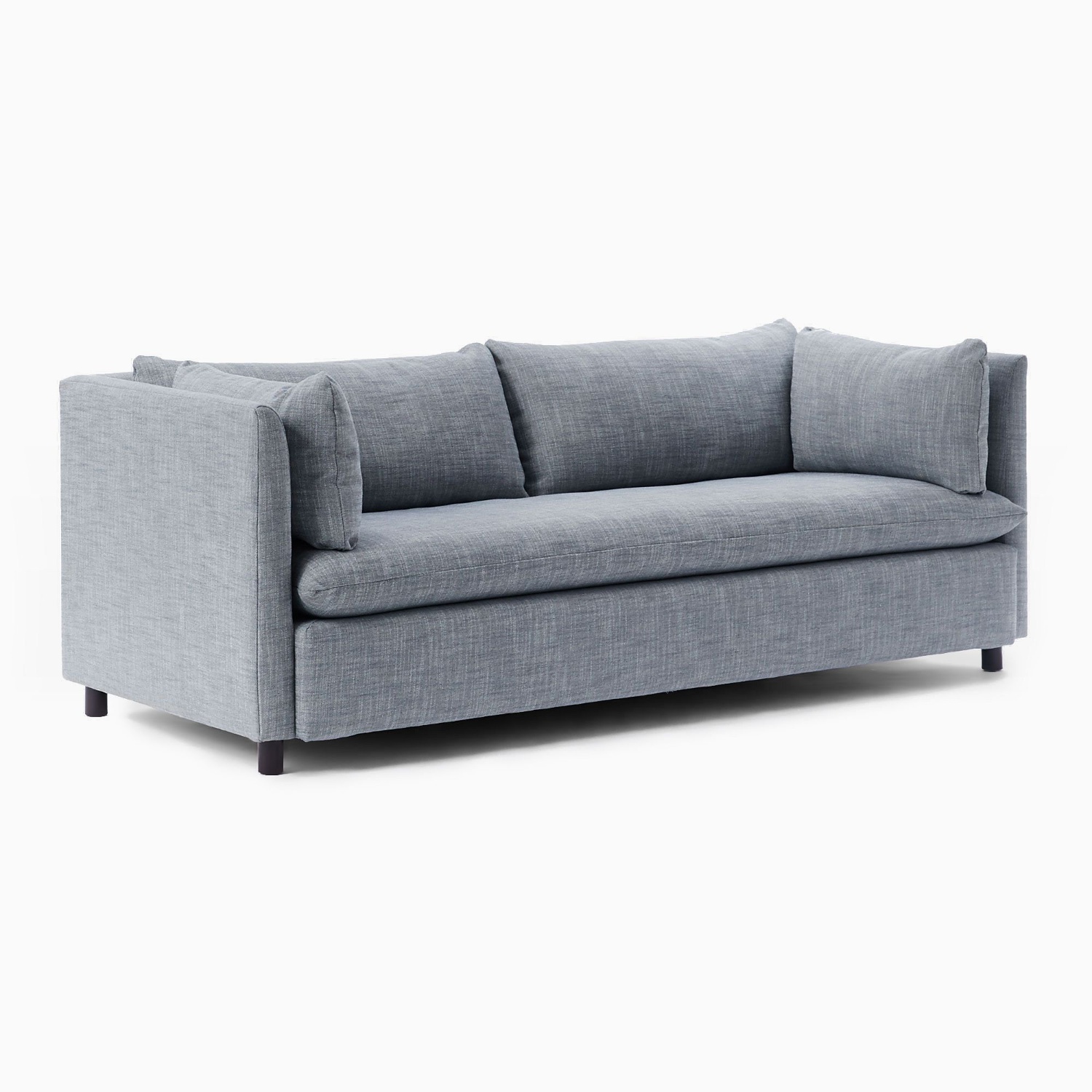 West Elm Shelter Light Gray Fabric Sleeper Sofa - image-6