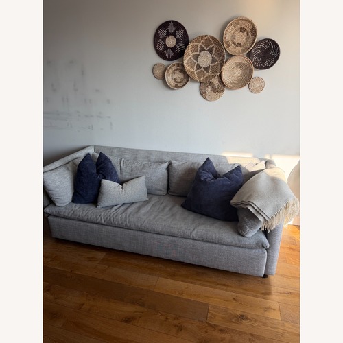 Used West Elm Shelter Light Gray Fabric Sleeper Sofa for sale on AptDeco