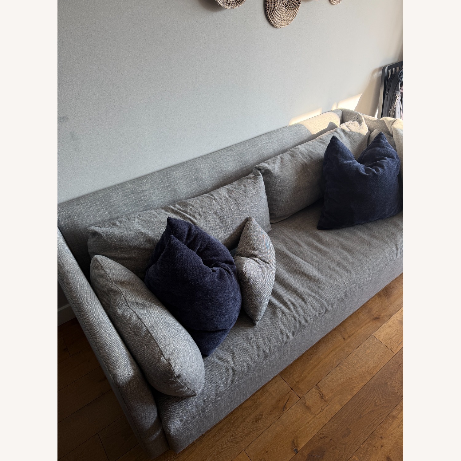 West Elm Shelter Light Gray Fabric Sleeper Sofa - image-5