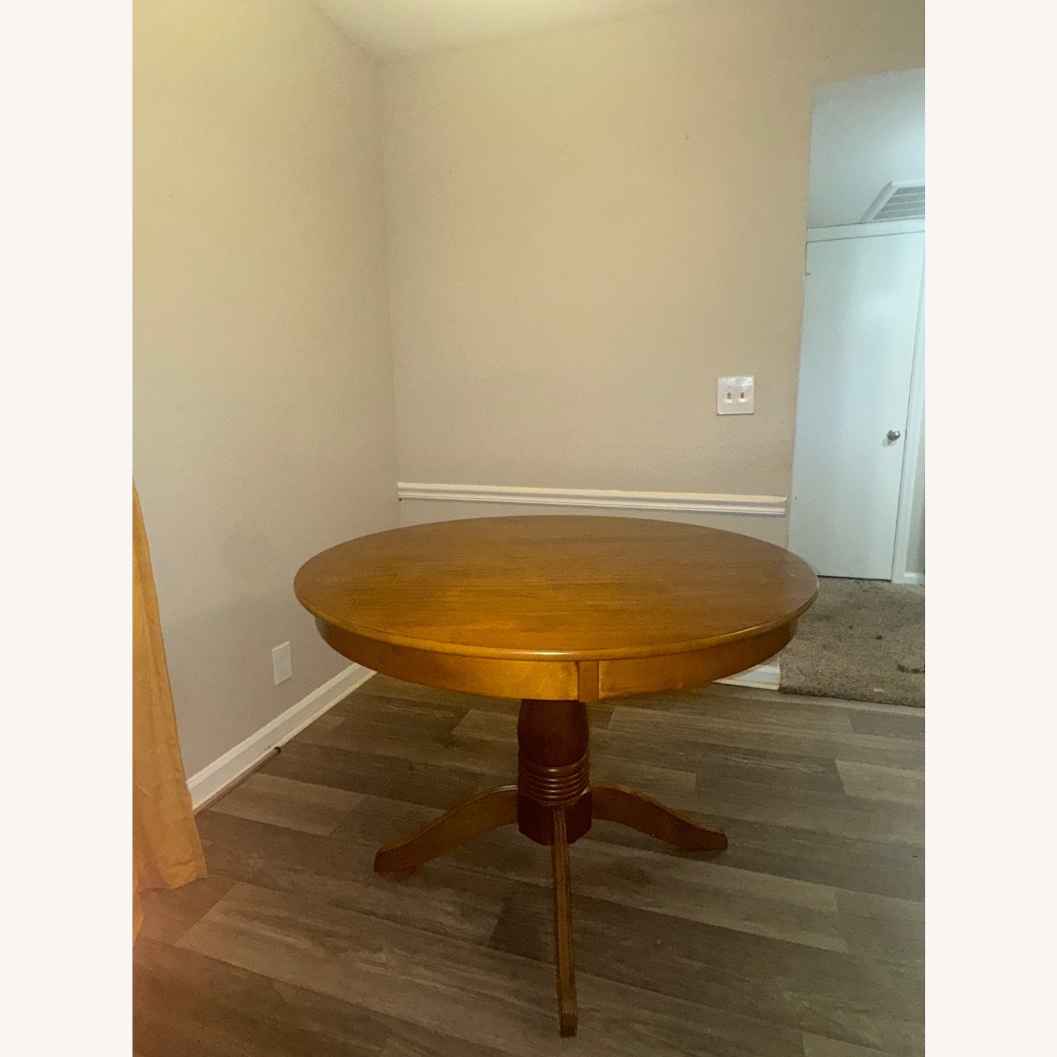 Round Solid Wood Oak Dining Table - image-6