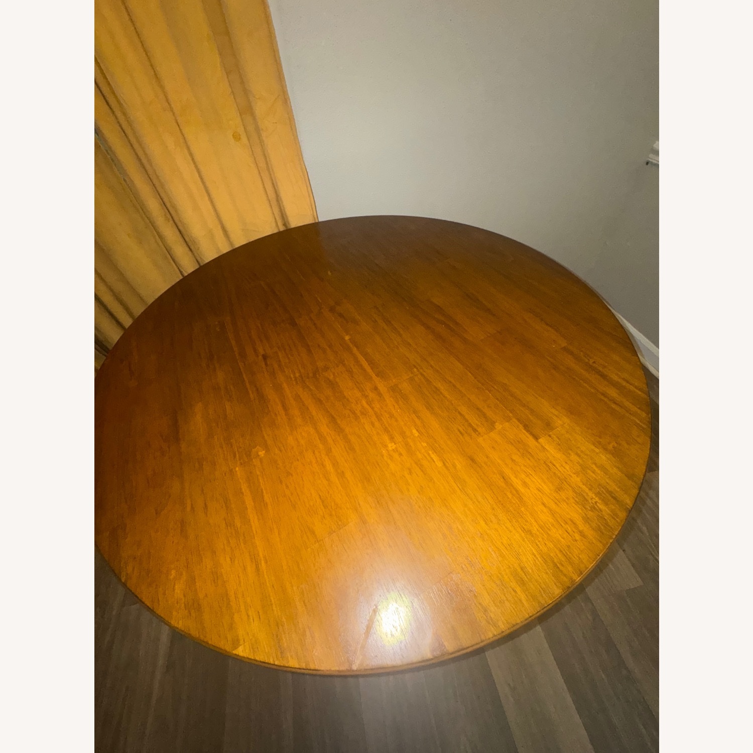 Round Solid Wood Oak Dining Table - image-9