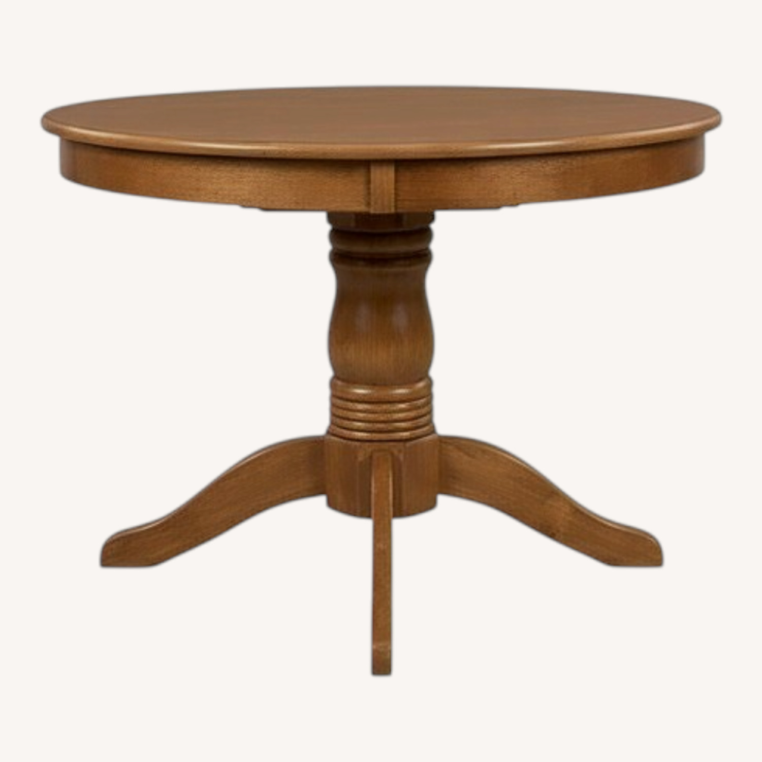Round Solid Wood Oak Dining Table - image-0