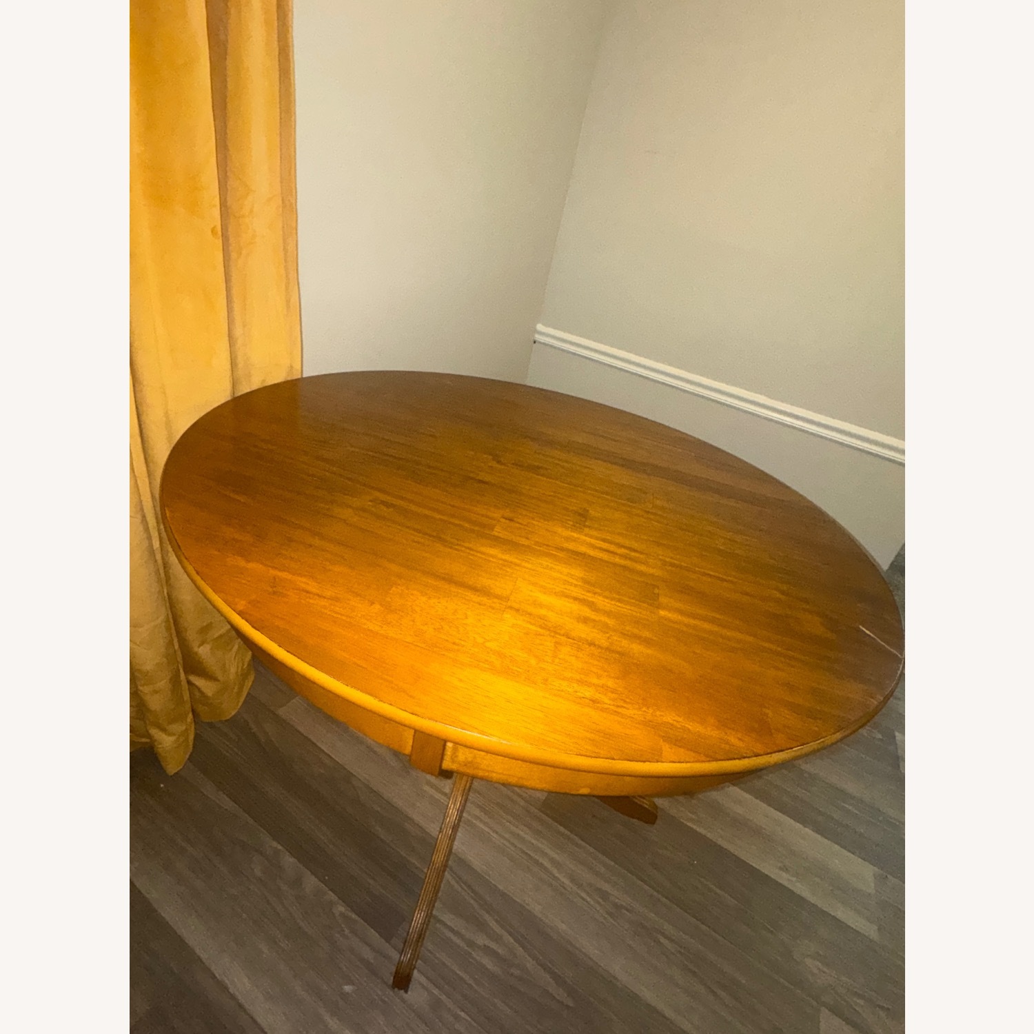 Round Solid Wood Oak Dining Table - image-2