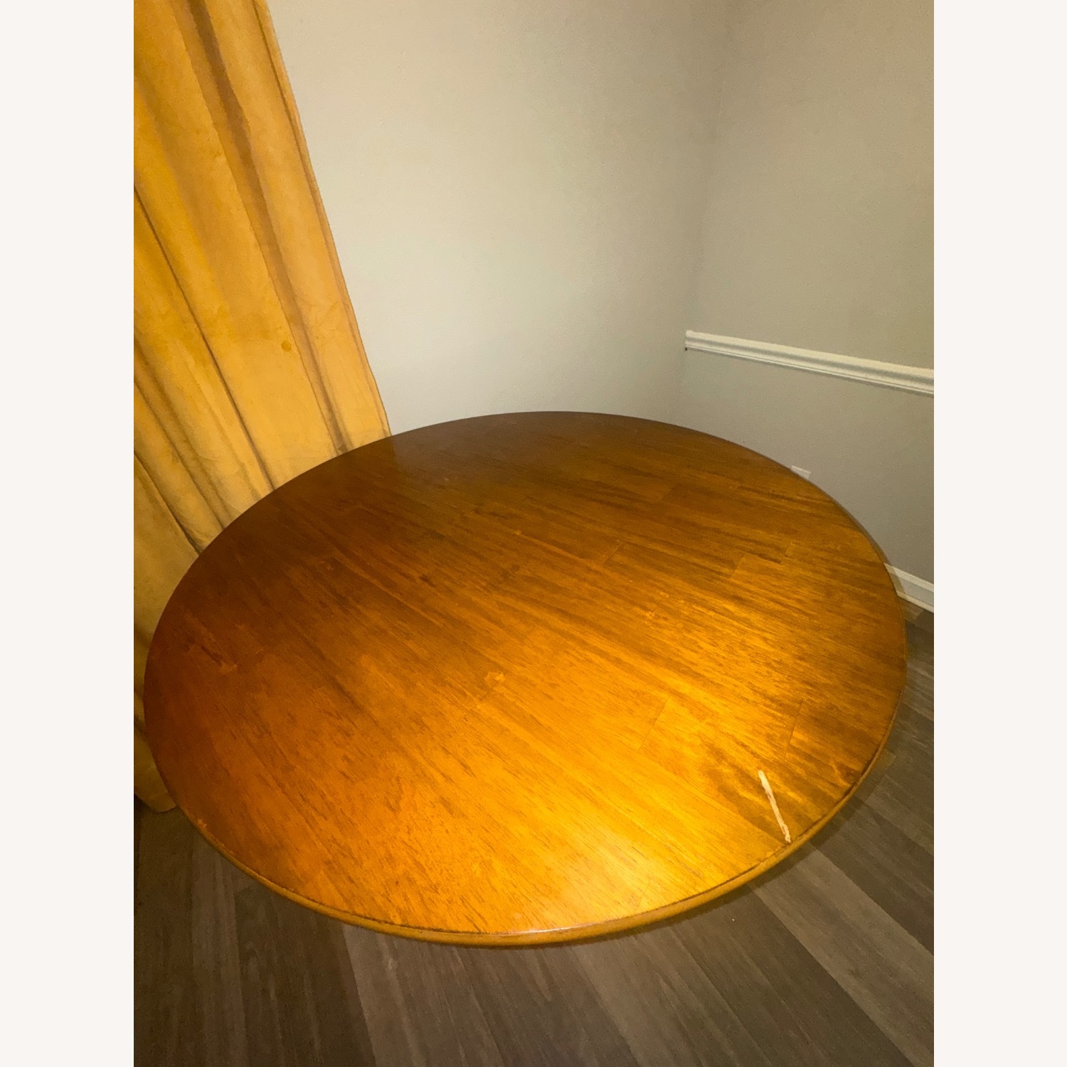 Round Solid Wood Oak Dining Table - image-5