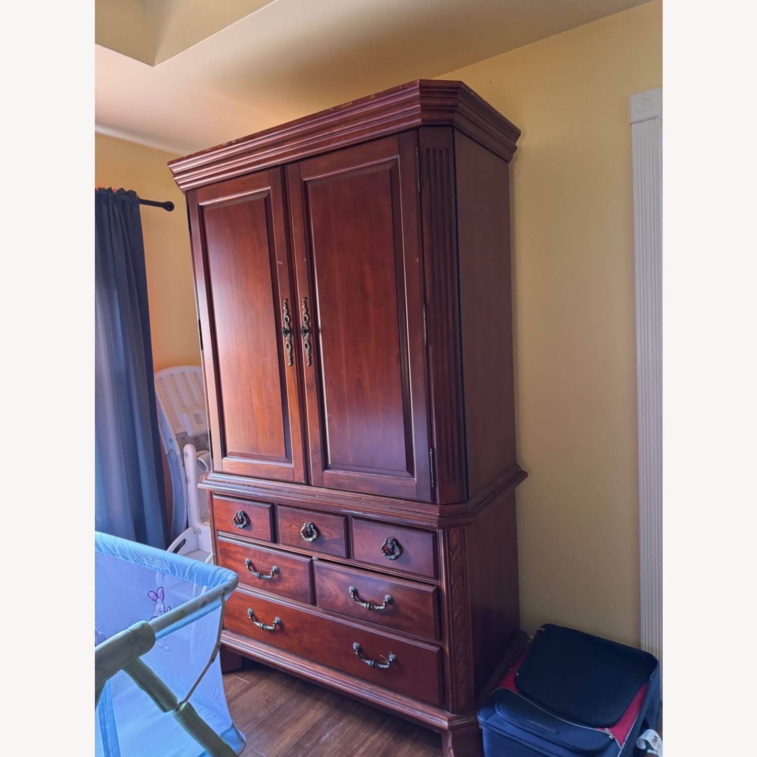 Kings Furniture Dark Brown Wood Sideboard - image-2