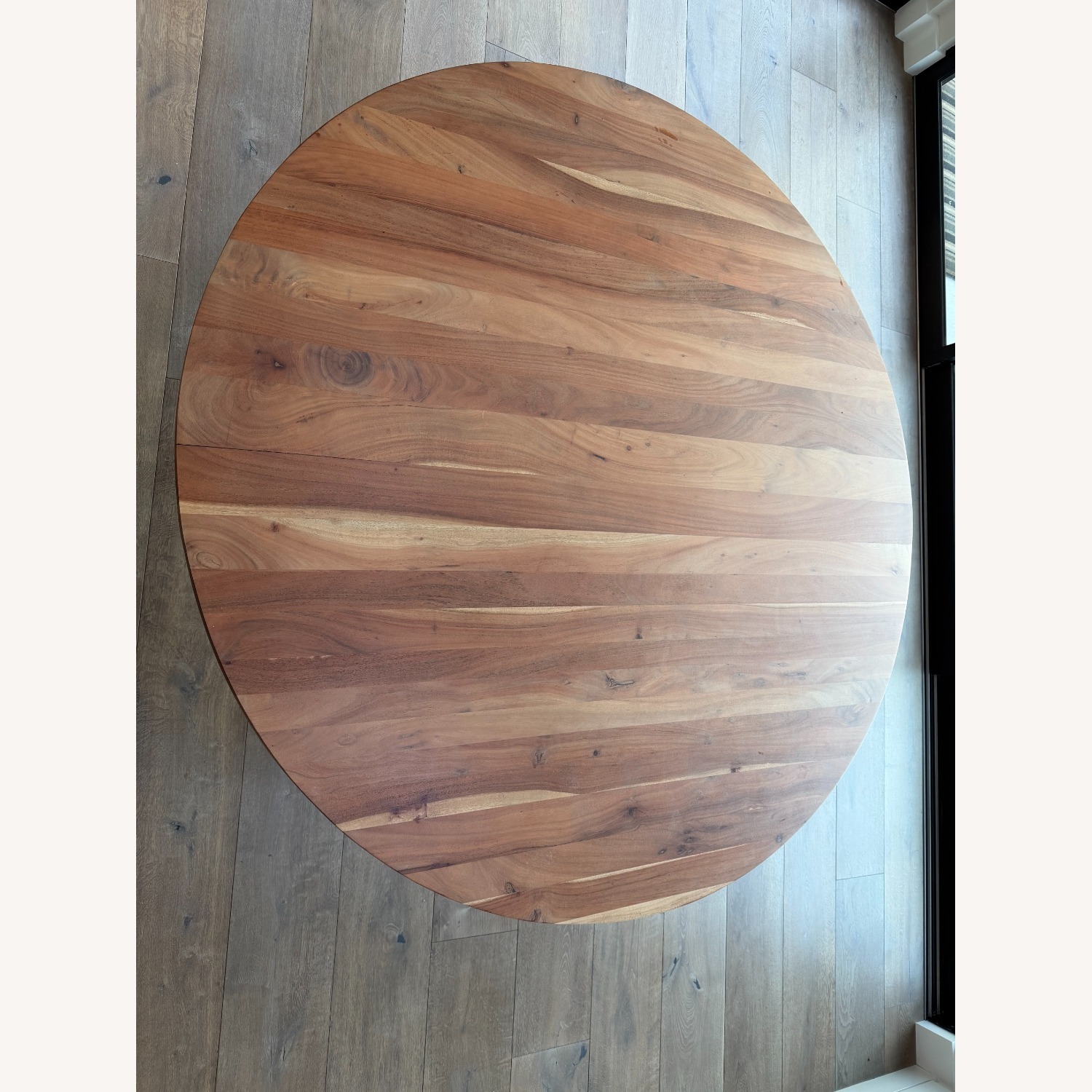 Crate & Barrel Hayes 60" Round Acacia Dining Table - image-5