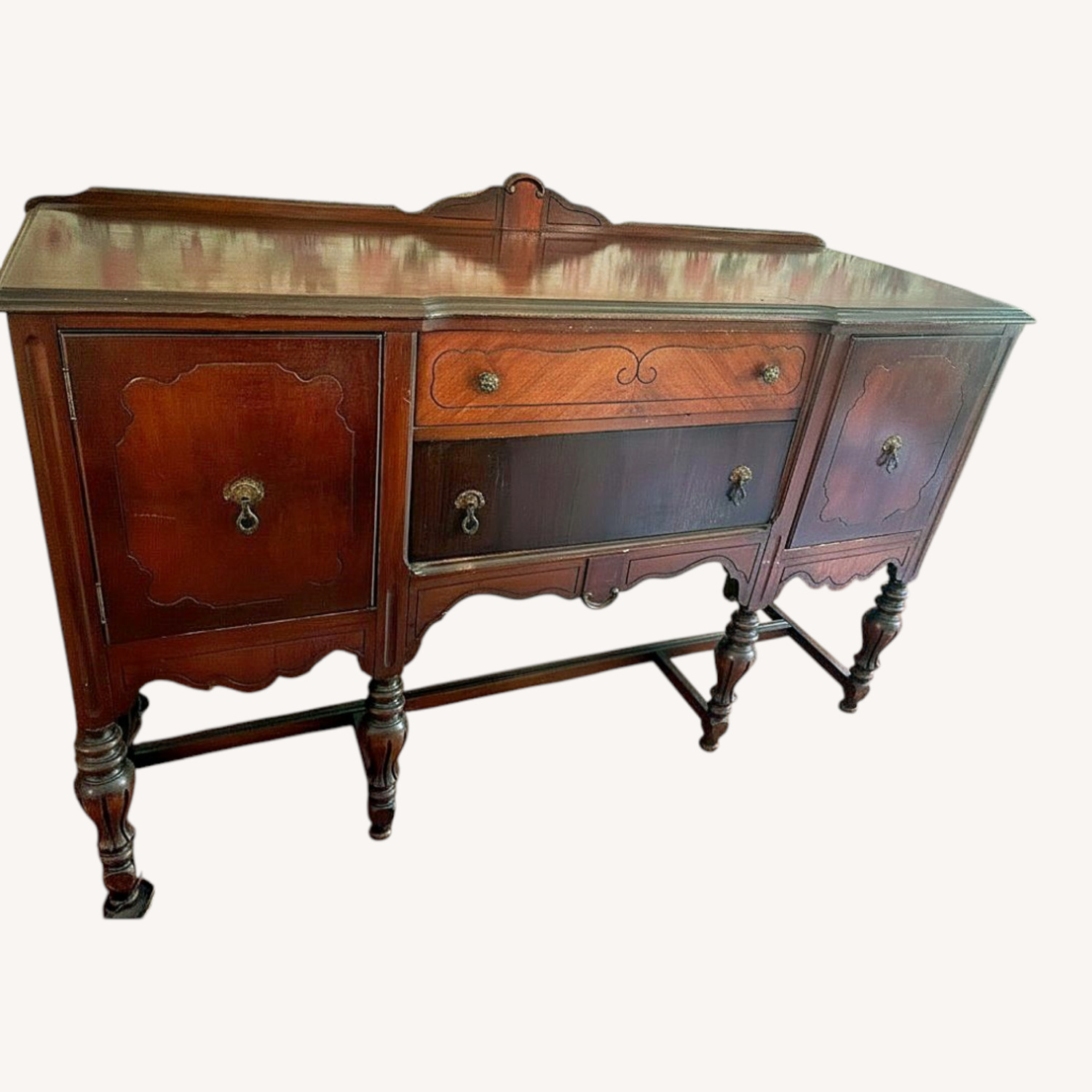 Vintage/Antique Finds Dark Brown Wood Side Table - image-0
