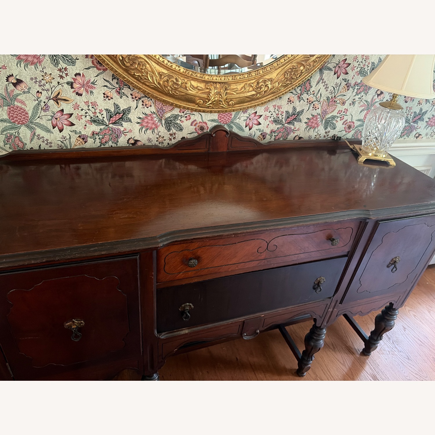 Vintage/Antique Finds Dark Brown Wood Side Table - image-3