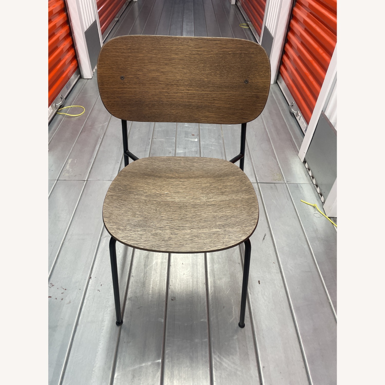 Co Dining Chairs - Dark Brown Wood W Black Steel - image-2