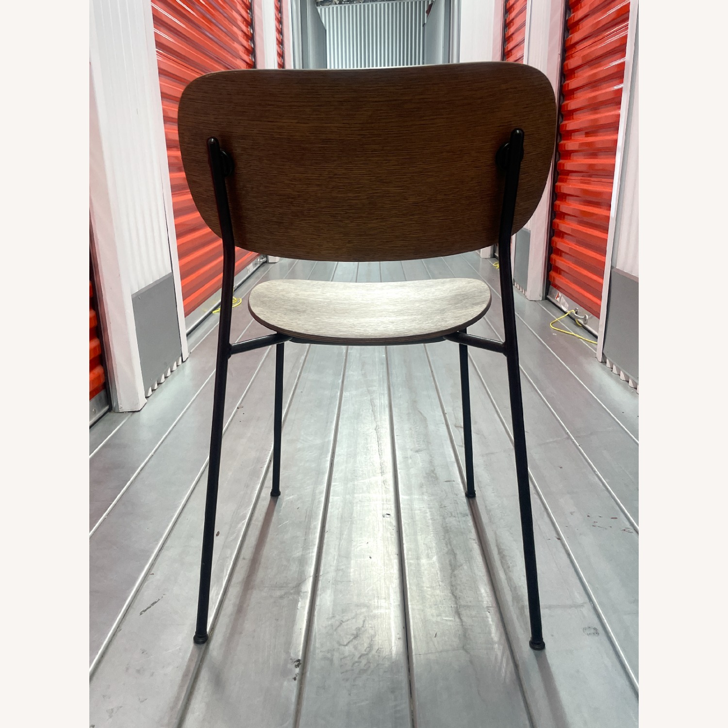 Co Dining Chairs - Dark Brown Wood W Black Steel - image-3