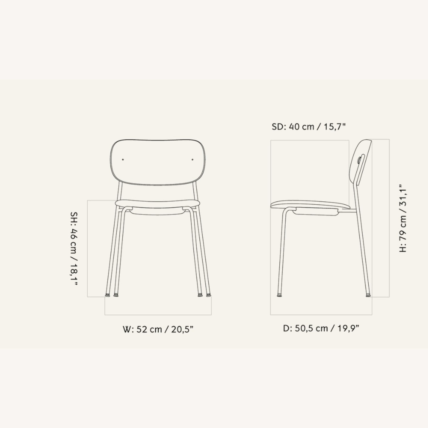 Co Dining Chairs - Dark Brown Wood W Black Steel - image-4