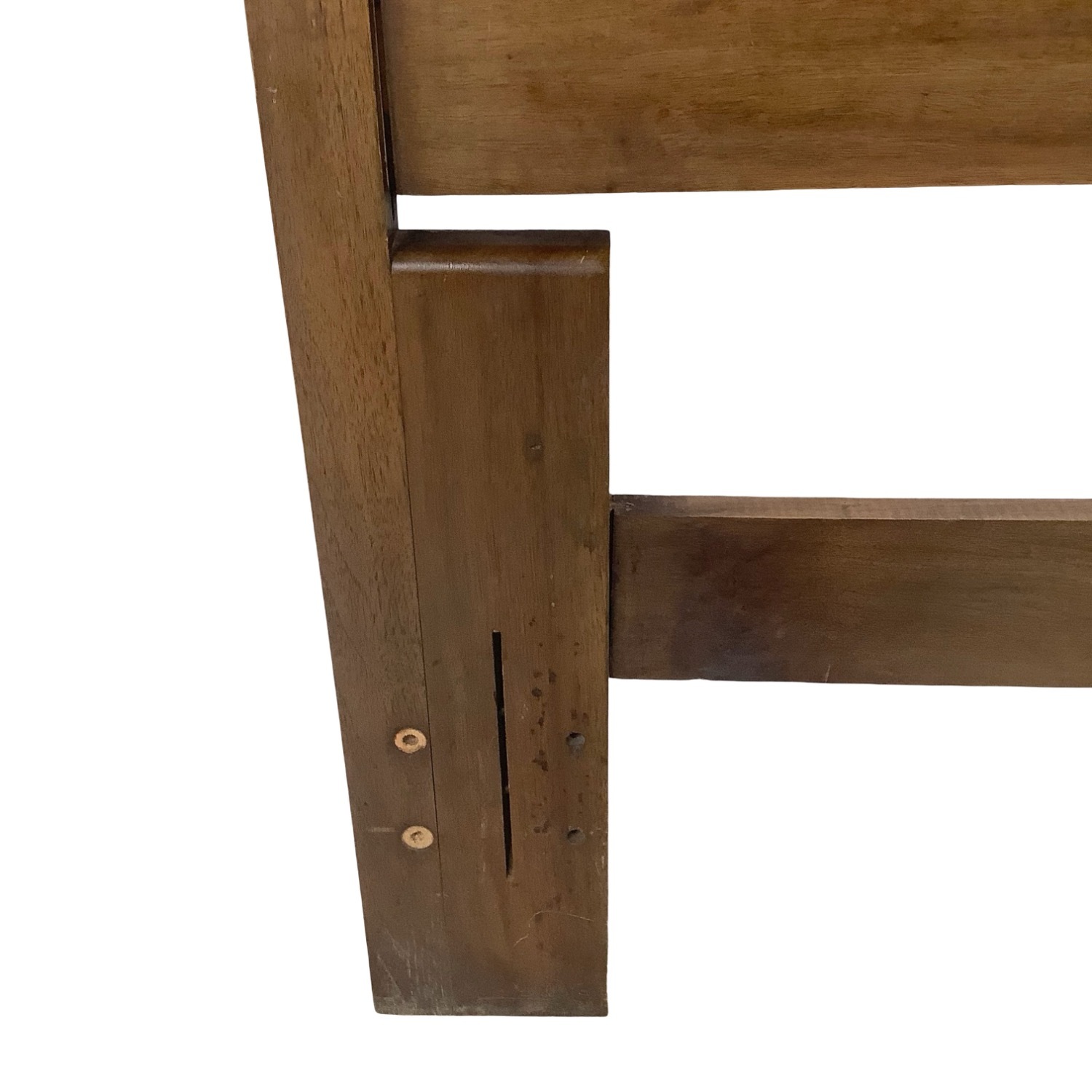 MCM Walnut Geometric Headboard – Full/Queen - image-13