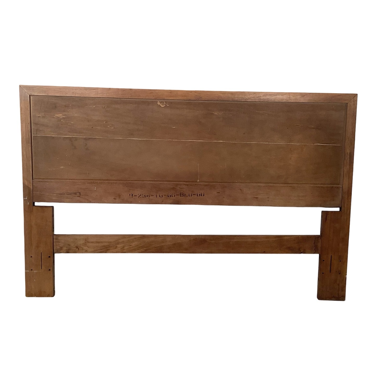 MCM Walnut Geometric Headboard – Full/Queen - image-7
