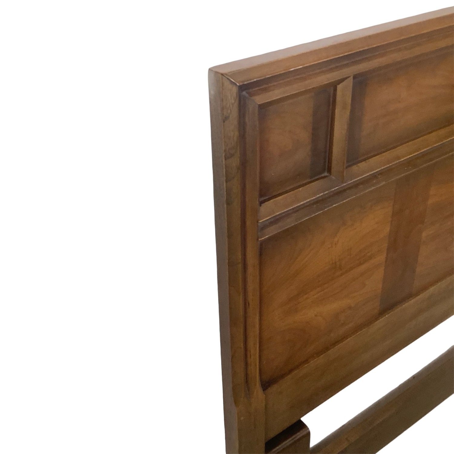 MCM Walnut Geometric Headboard – Full/Queen - image-6