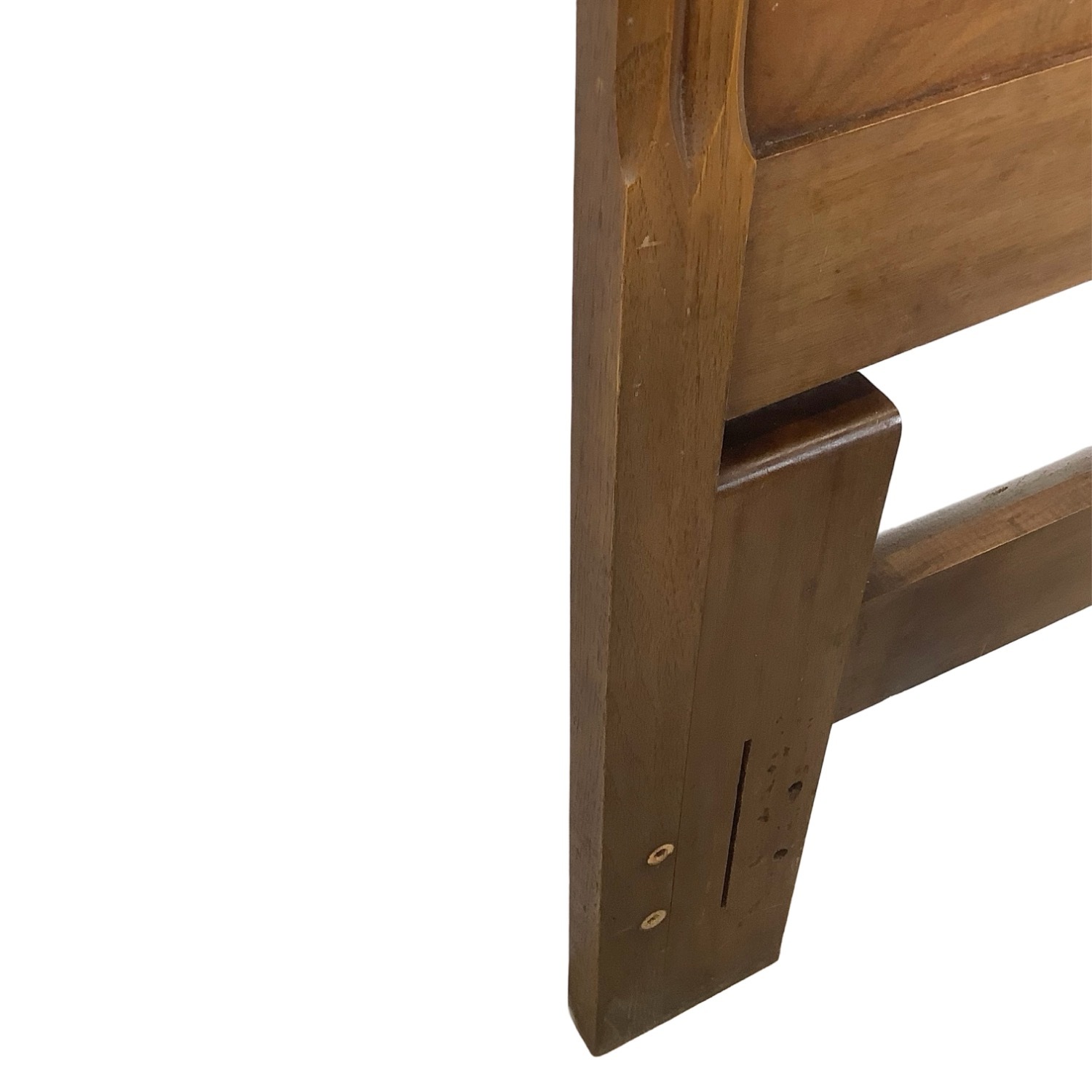 MCM Walnut Geometric Headboard – Full/Queen - image-8