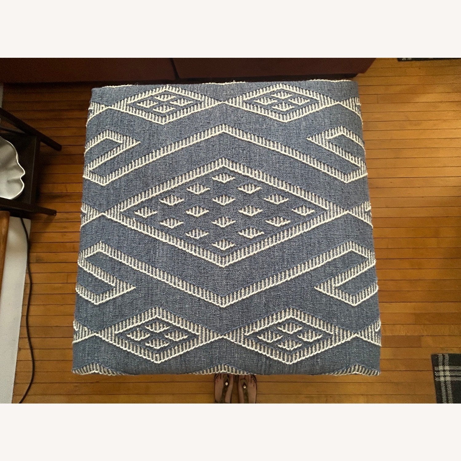Large Natural Fibers Ottoman - image-4