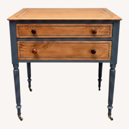 Used Federal Style Two-Tone Accent Table / Nightstand for sale on AptDeco