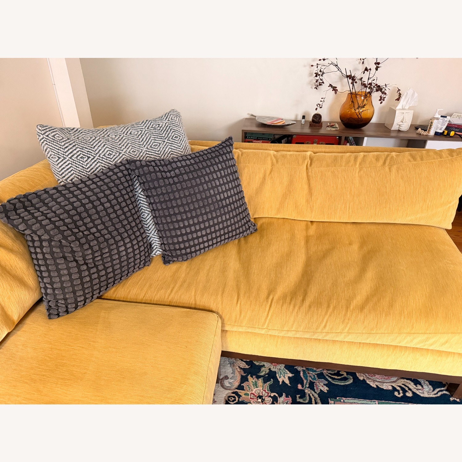 Joybird Yellow Arwen Fabric 2 Piece Sectional - image-4