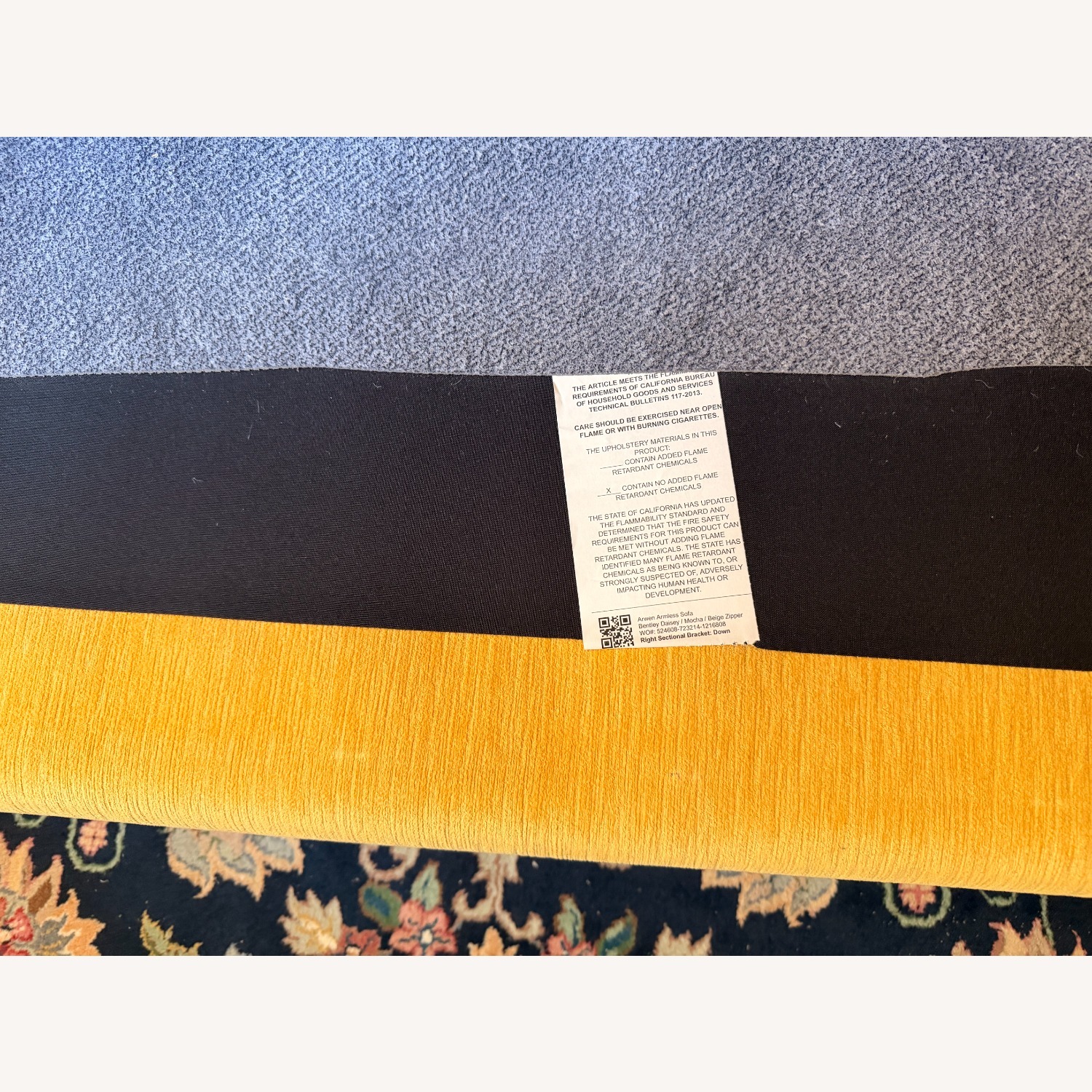 Joybird Yellow Arwen Fabric 2 Piece Sectional - image-5
