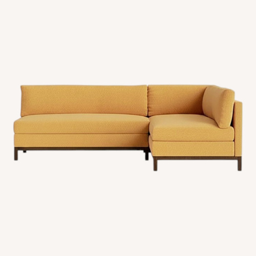 Used Joybird Yellow Arwen Fabric 2 Piece Sectional for sale on AptDeco