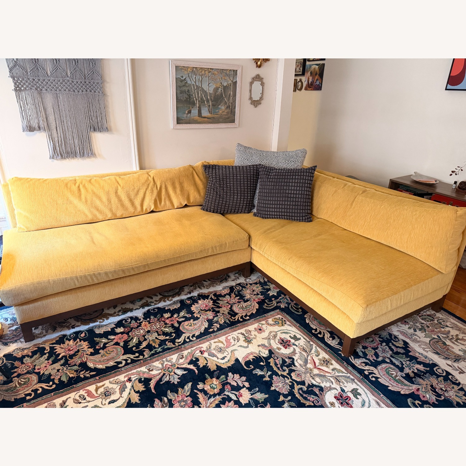 Joybird Yellow Arwen Fabric 2 Piece Sectional - image-2