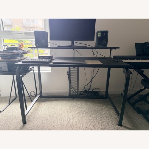 Used Ashley Furniture Black Metal Desk for sale on AptDeco