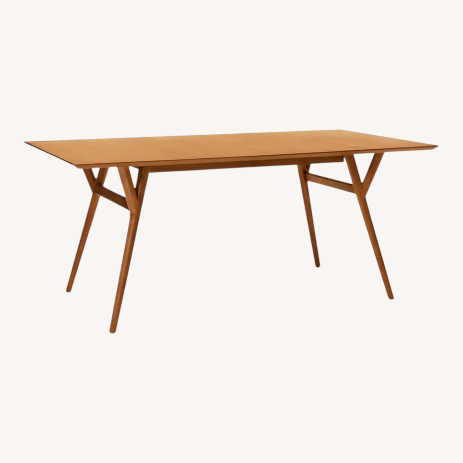 West Elm Light Brown Wood Dining Table - image-3