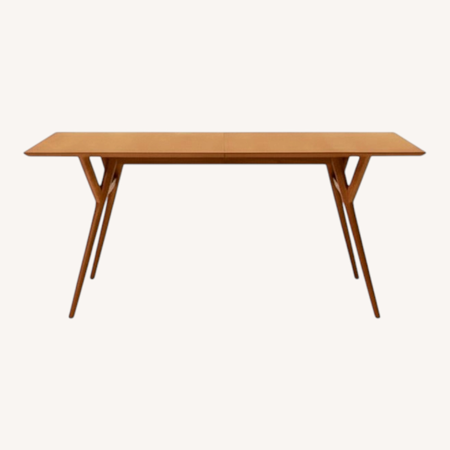 West Elm Light Brown Wood Dining Table - image-0