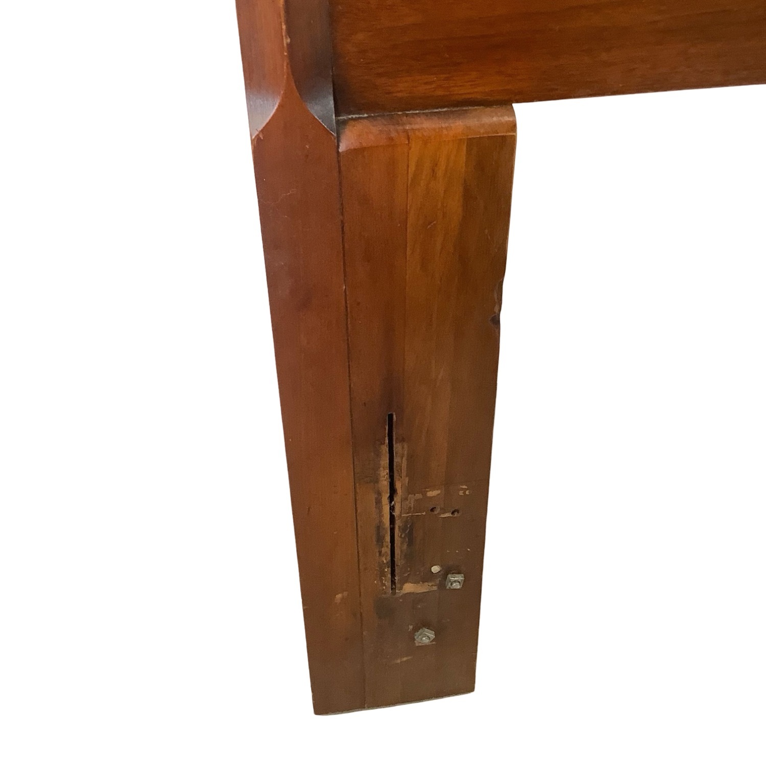 Sculptural MCM Walnut bowtie Headboard Full/Queen - image-11