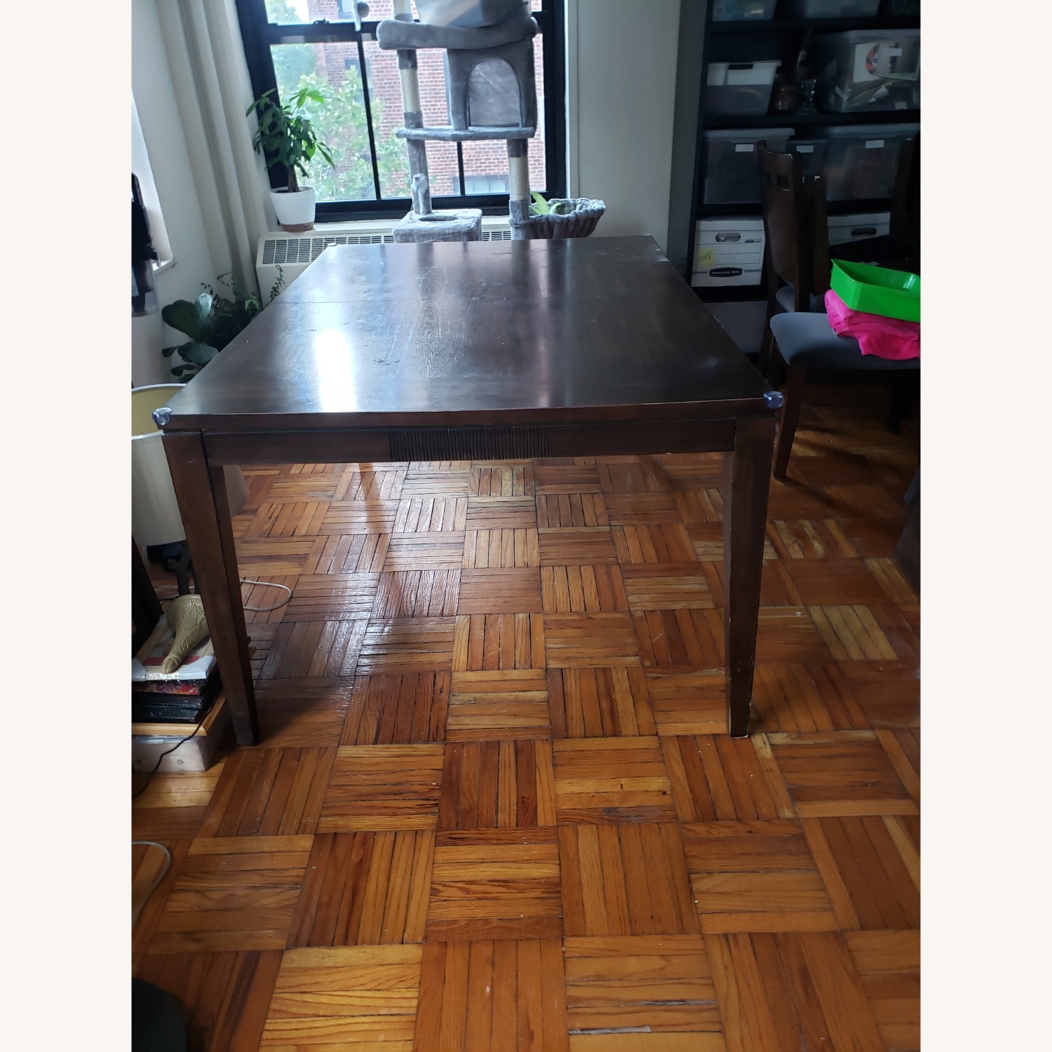 Solid Wood Dining Set with 6 Chairs - image-1