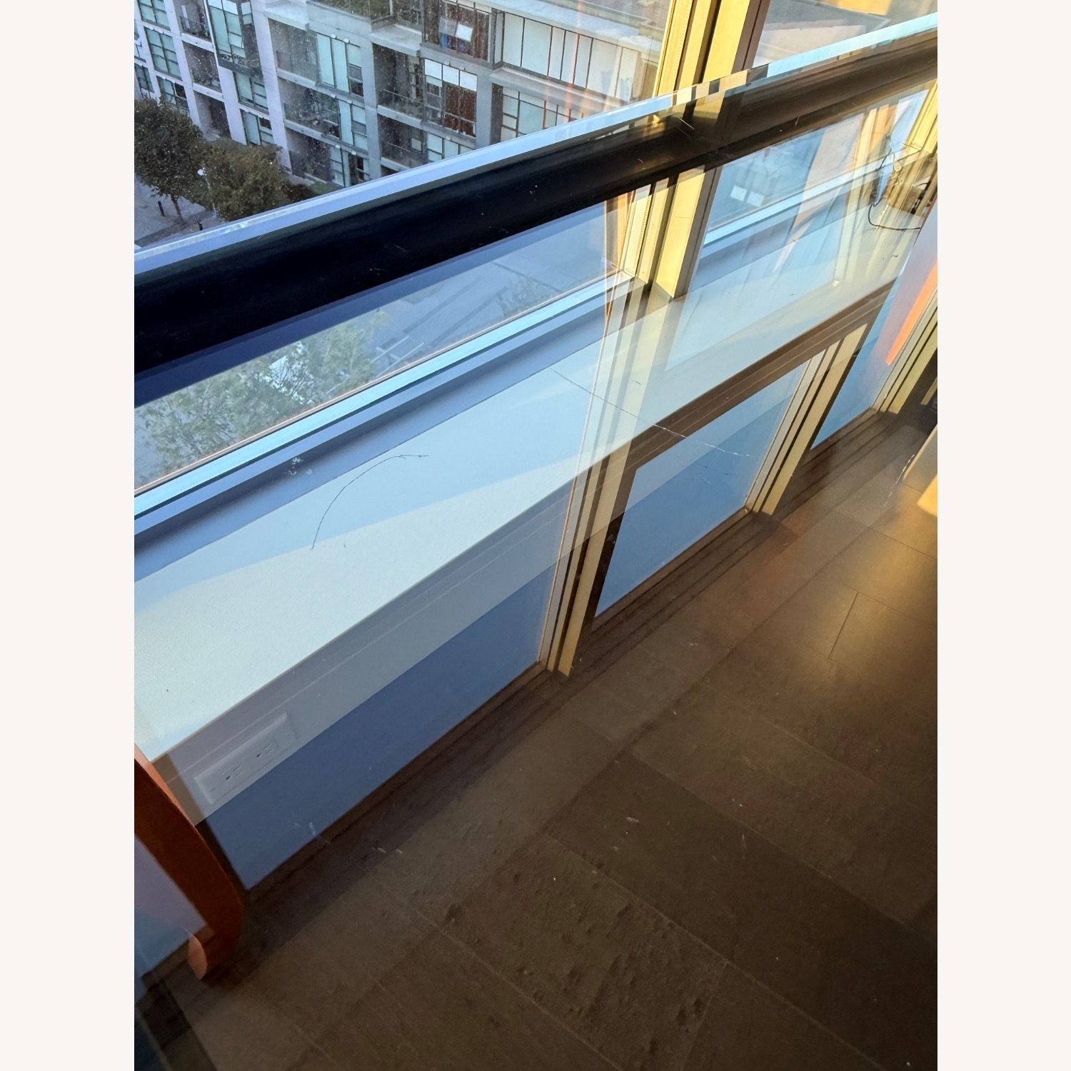 Transparent Glass Side Table - image-1