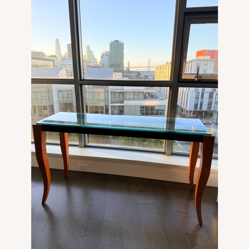 Used Transparent Glass Side Table for sale on AptDeco