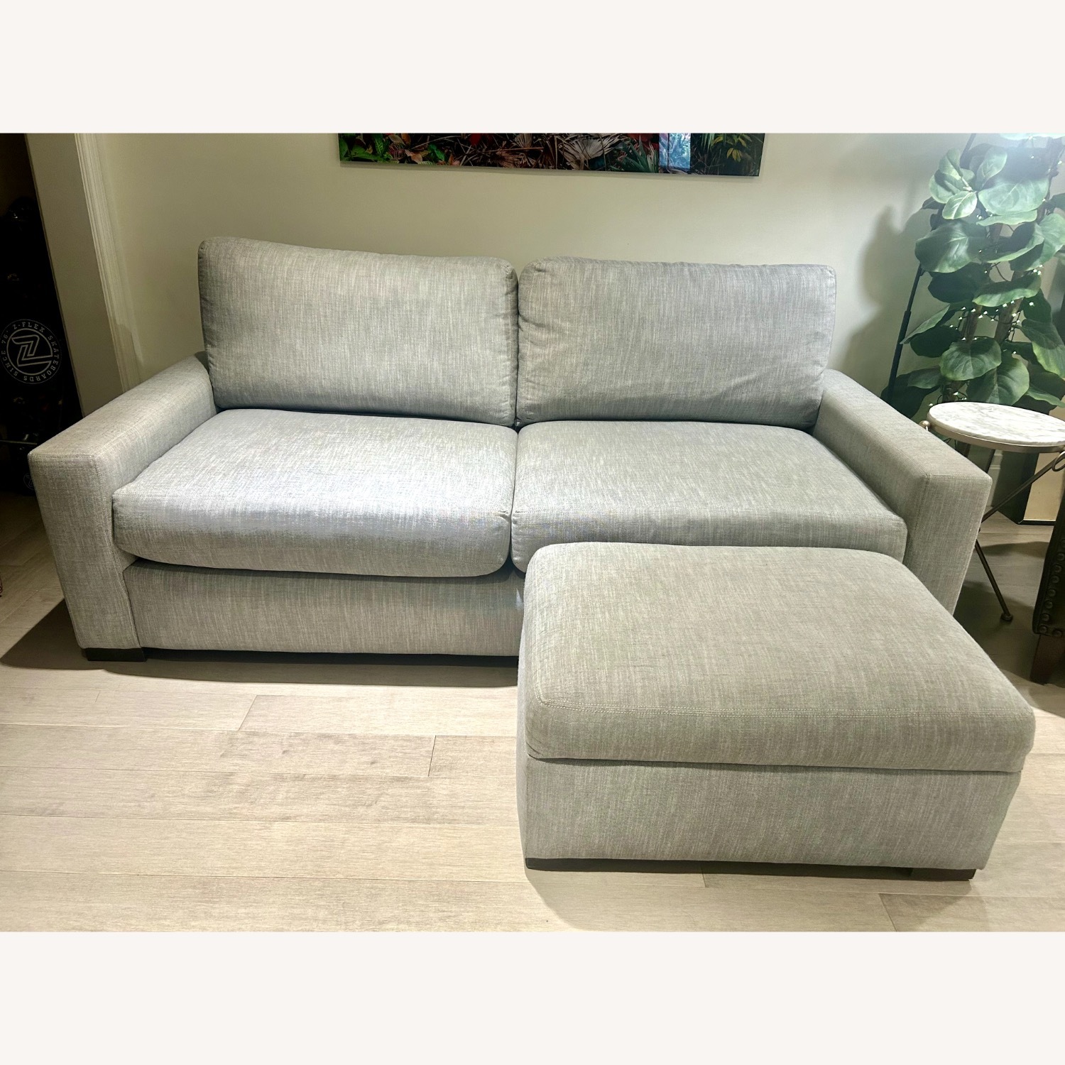 Restoration Hardware Maxwell Sofa & Ottoman - image-2