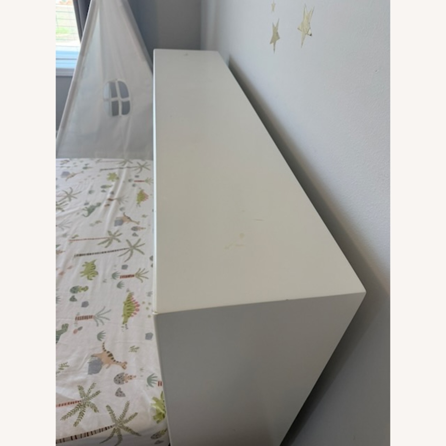  Modernist Storage Bed White & Wintered Wood Bed - image-3