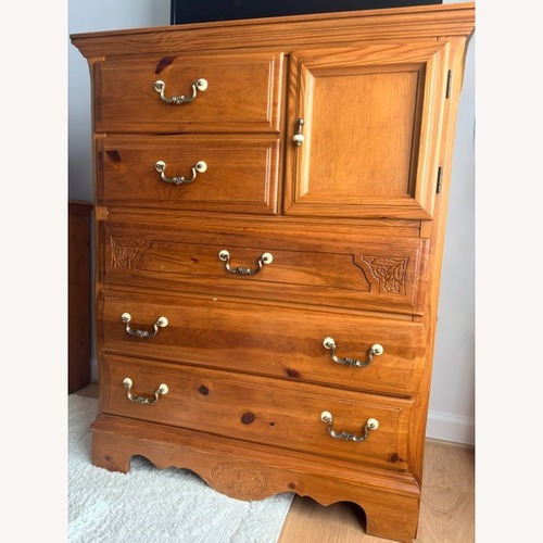 Used Light Brown Wood Dresser for sale on AptDeco