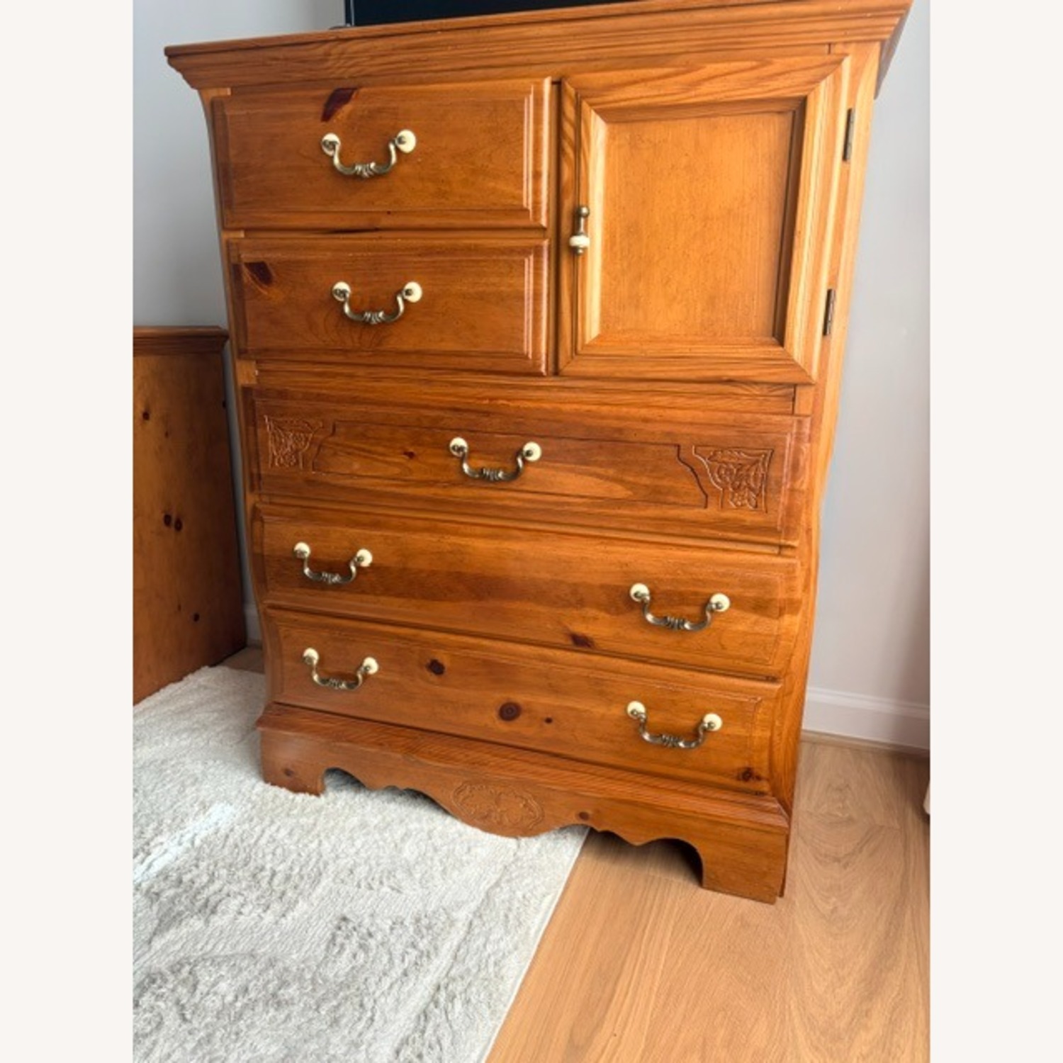 Light Brown Wood Dresser - image-3