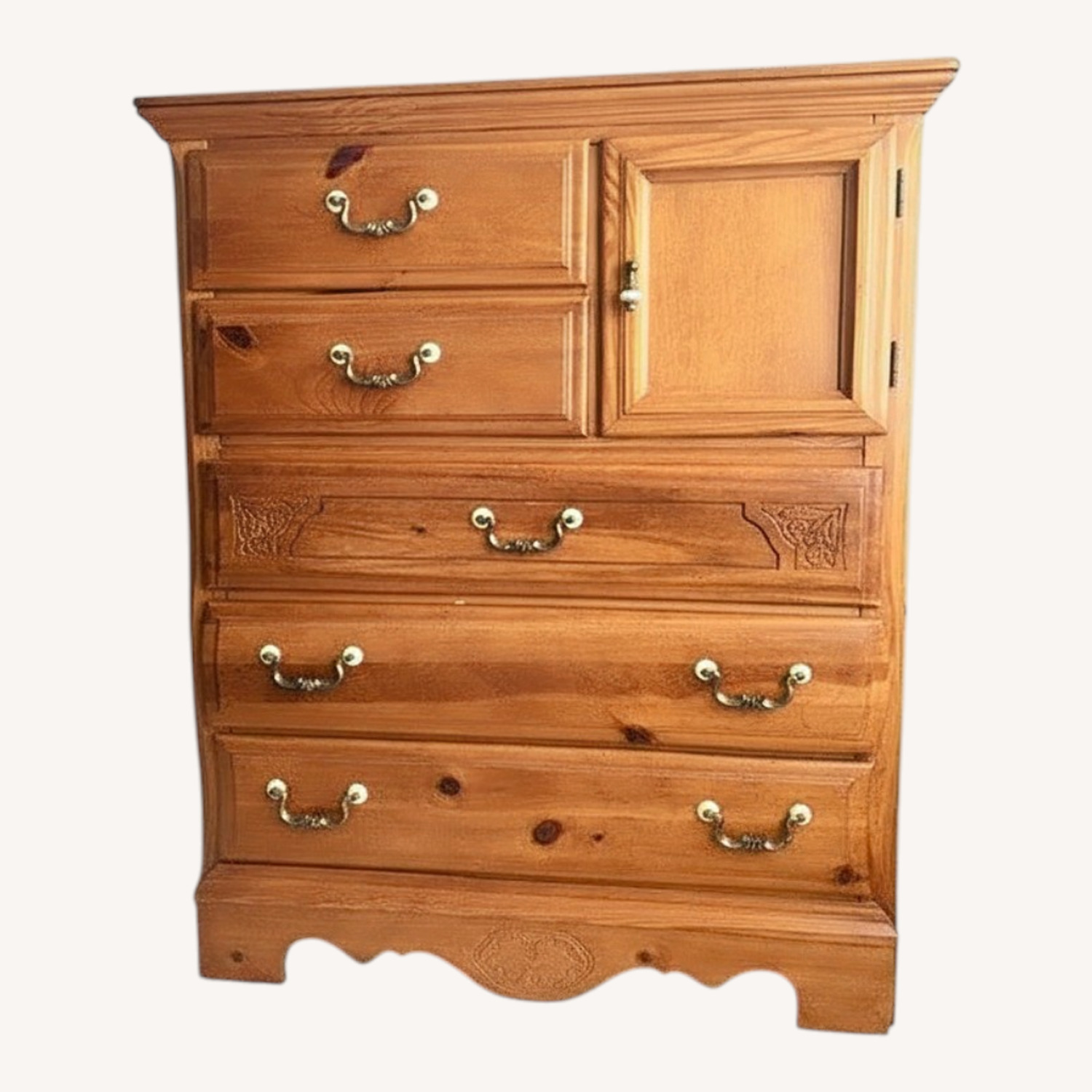 Light Brown Wood Dresser - image-0