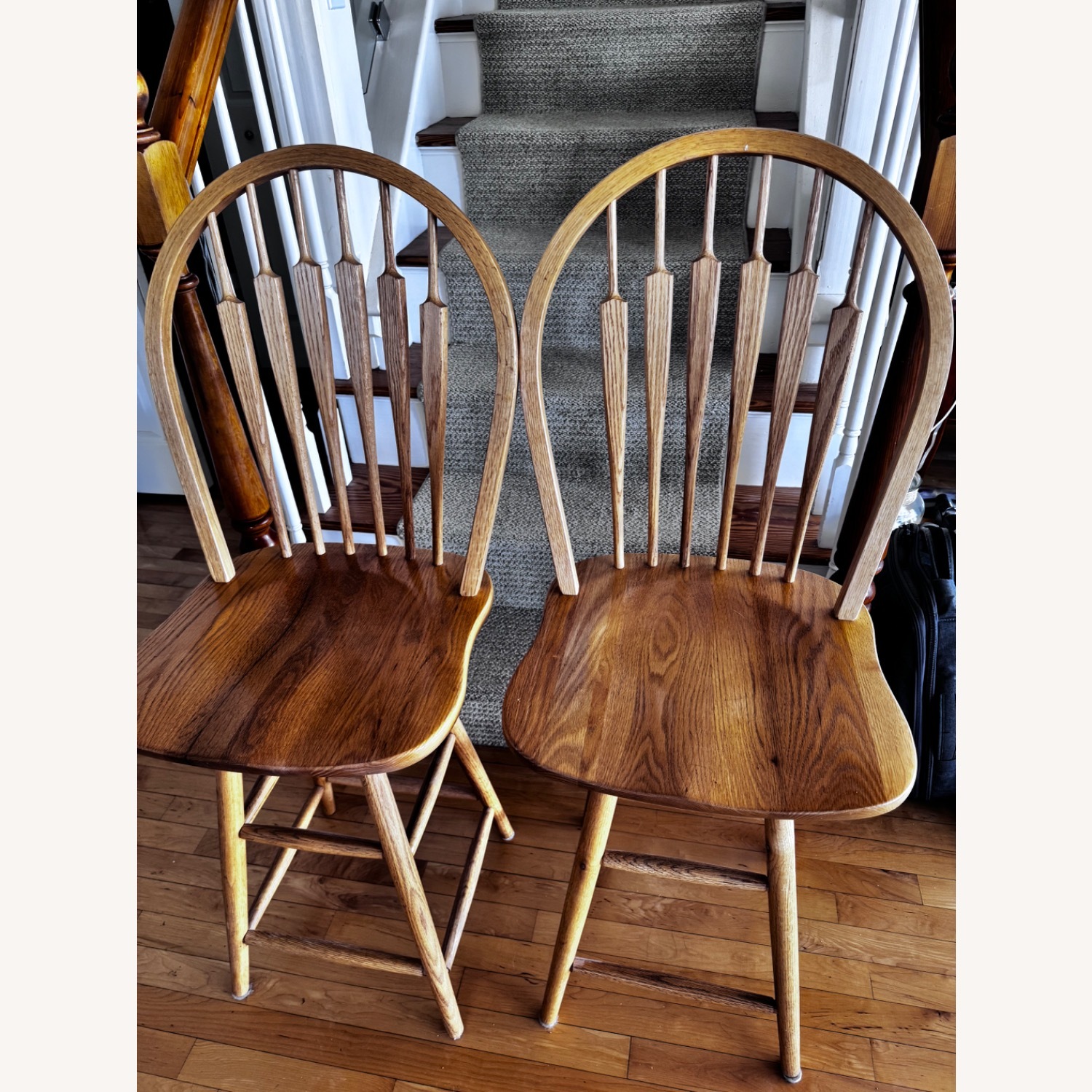 2 Swivel Stools with Backs  - image-2