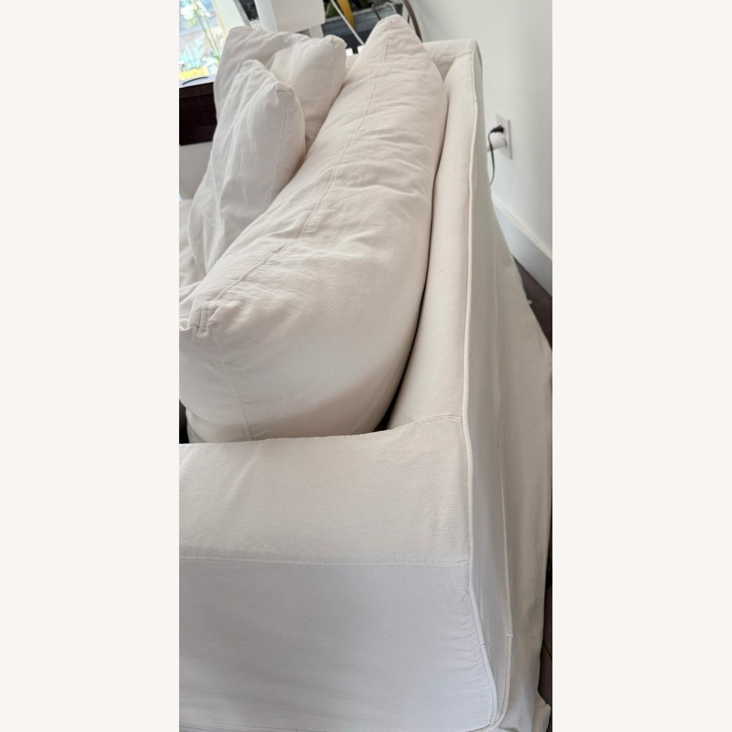 Crate & Barrel Willow II White 2 Seater Sofa - image-4