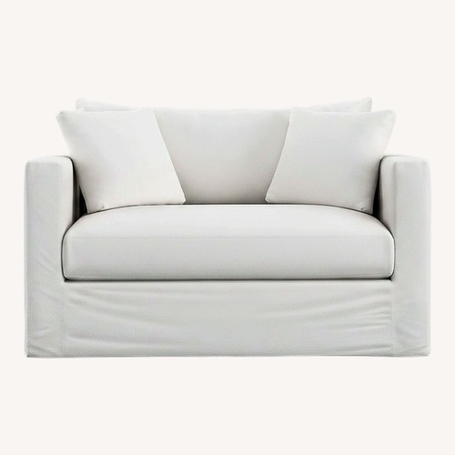 Used Crate & Barrel Willow II White 2 Seater Sofa for sale on AptDeco