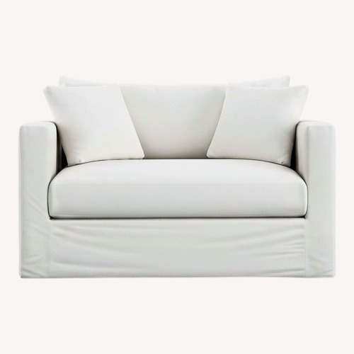Used Crate & Barrel Willow II White 2 Seater Sofa for sale on AptDeco