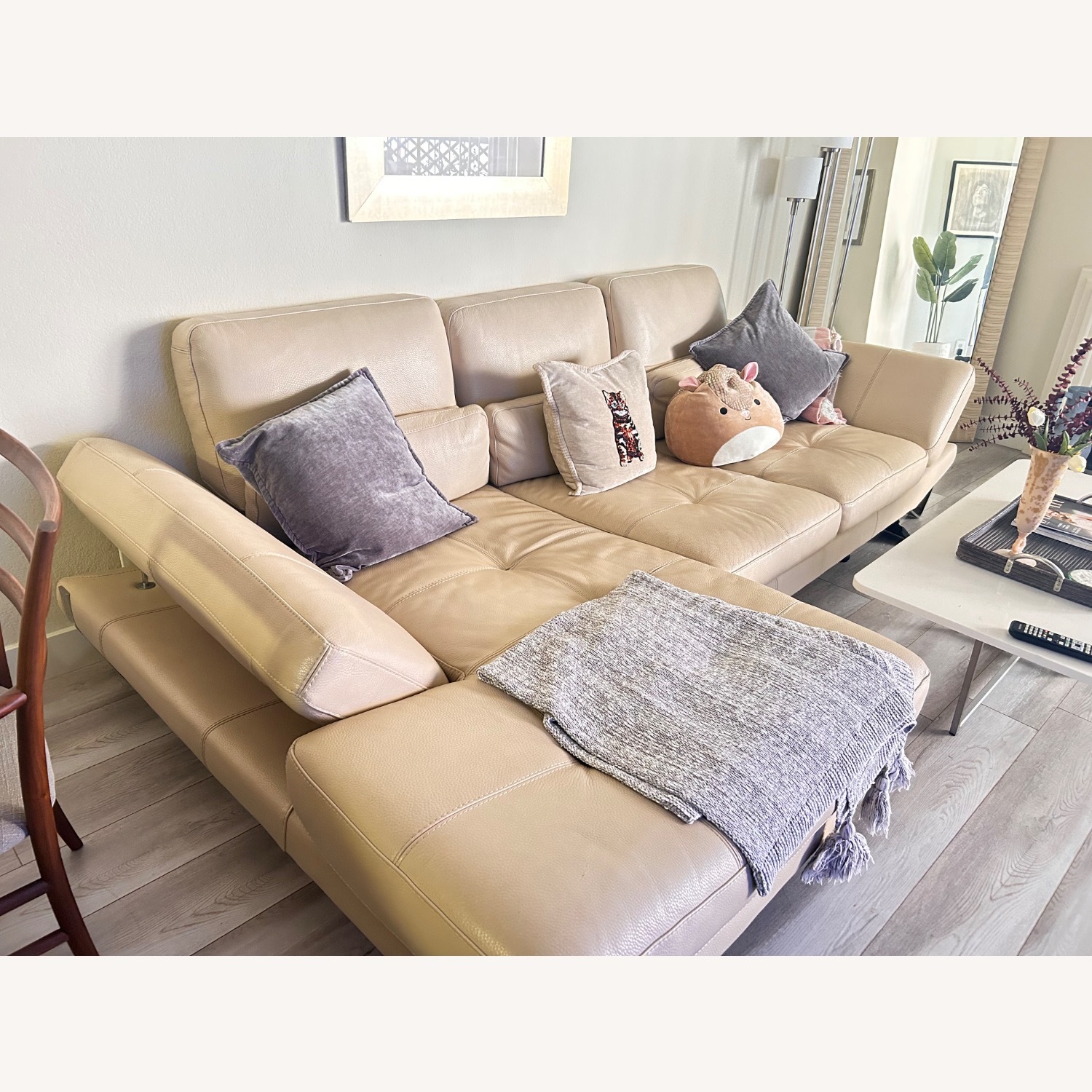 Italian Leather Couch - image-3