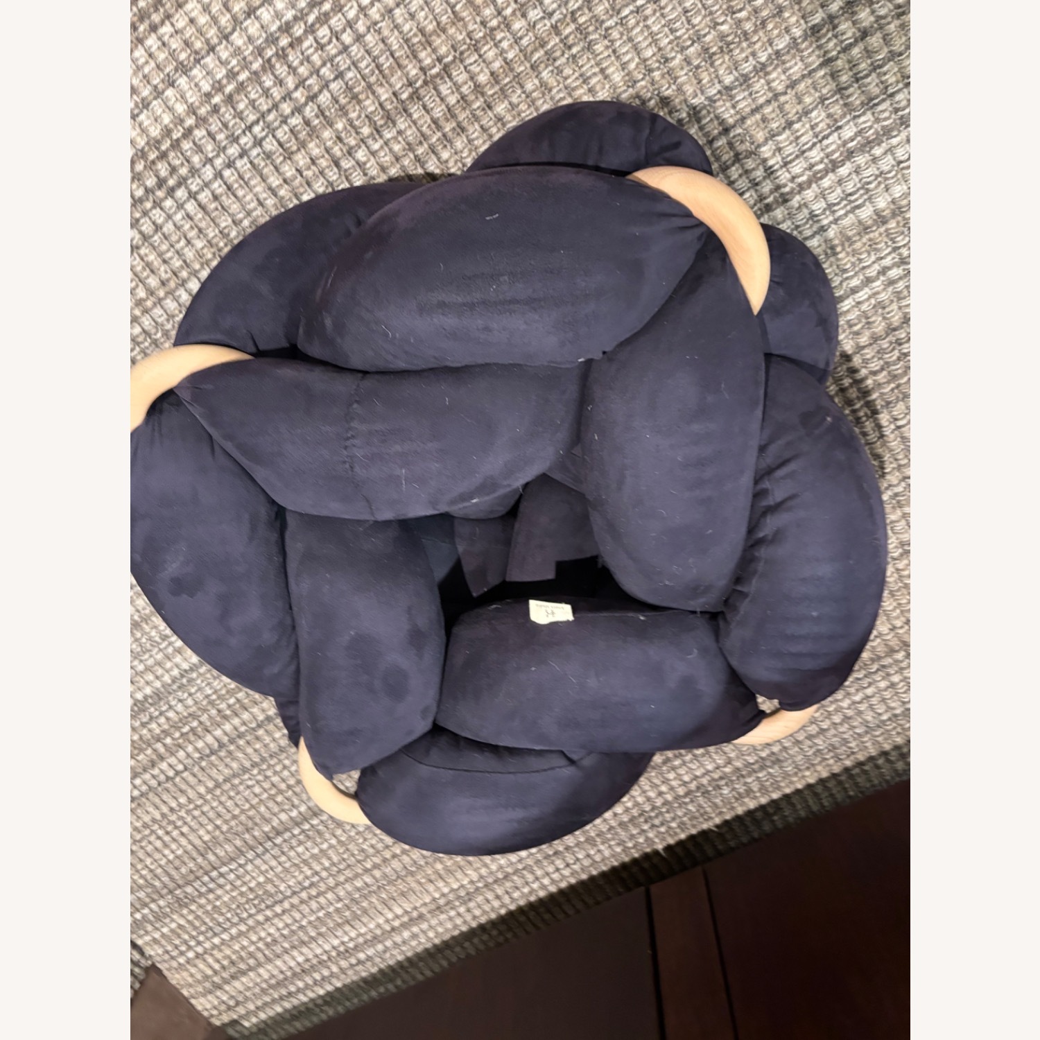 Knots Studio Navy Ottoman - image-2
