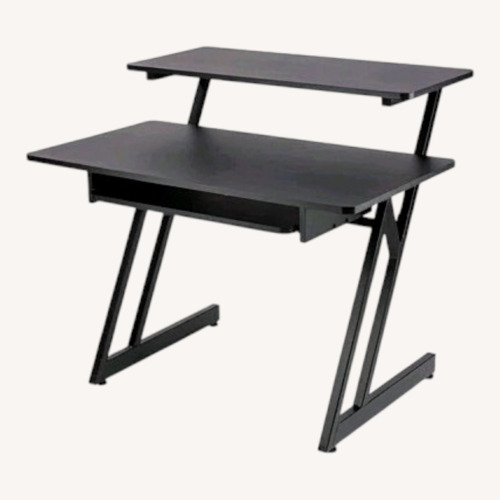 Used Black Wood Desk for sale on AptDeco