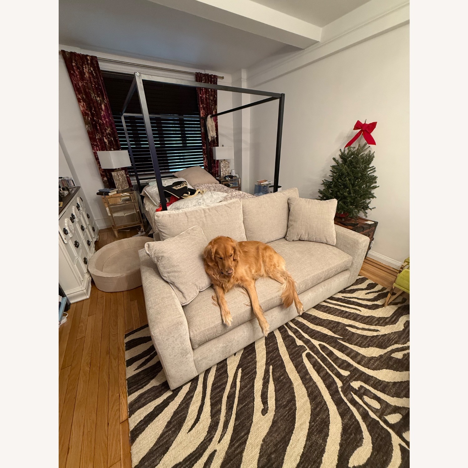 Room & Board 75" Metro Sofa in Oatmeal Chenille - image-4