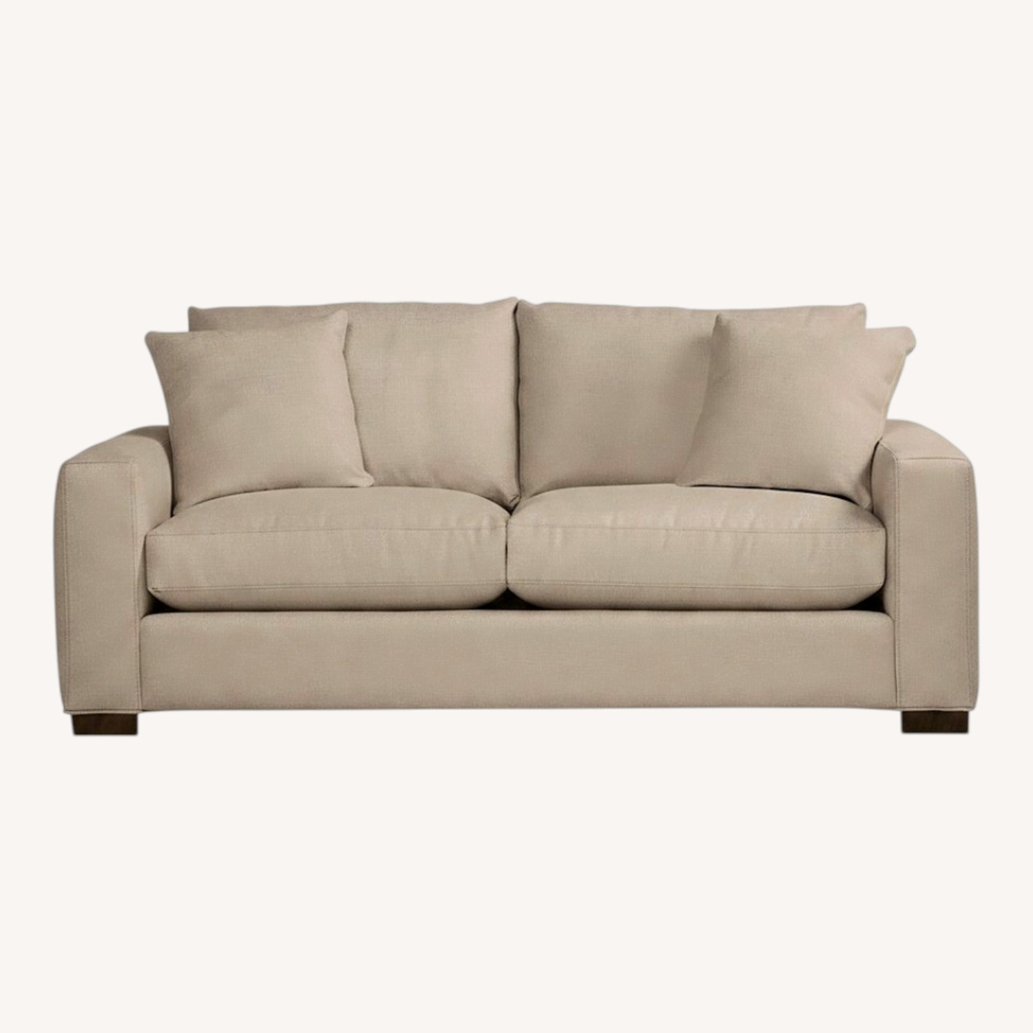 Room & Board 75" Metro Sofa in Oatmeal Chenille - image-0