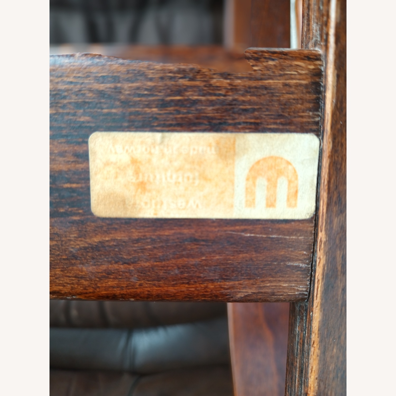 Vintage/Antique Finds Dark Brown Leather Recliner - image-10